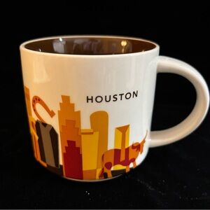 Starbucks YOU ARE HERE YAH Series - HOUSTON 14oz Mug Pre-Owned - No Chips/Cracks